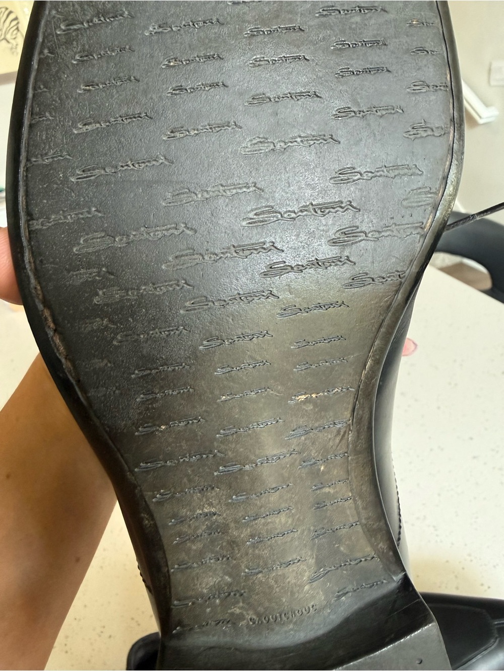 Santoni Black Leather Derby Shoes - Picture 12 of 13